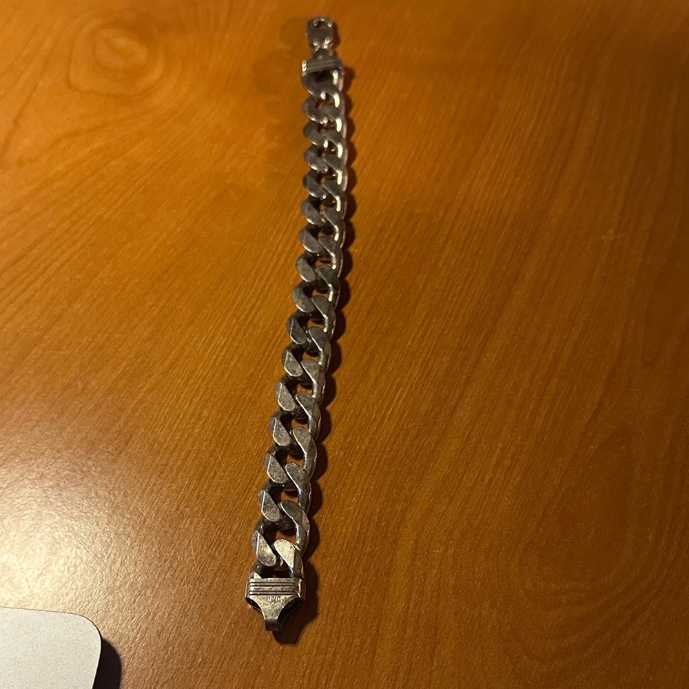 Men's Silver Chain Bracelet